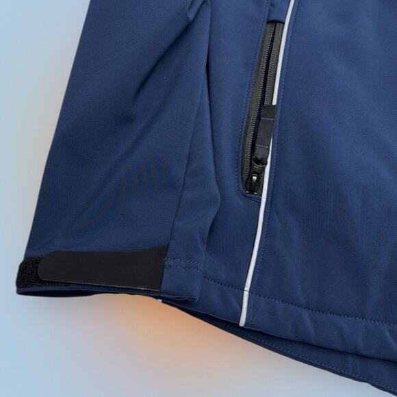 VOLVO Men’s Large Navy Blue Softshell Jacket - Picture 4 of 7